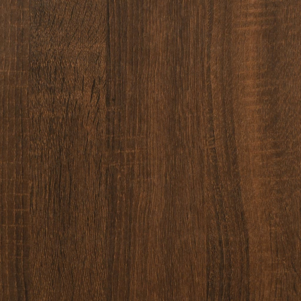 vidaXL Hundebur brun eik 64,5x80x71 konstruert tre