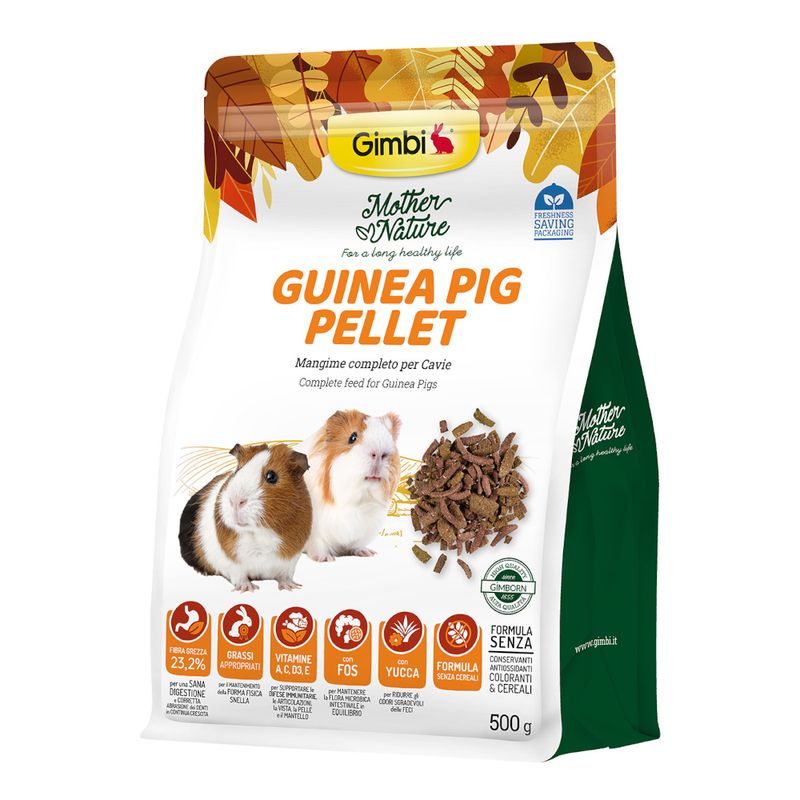 Gimbi Mother Nature marsvinpellets 500g
