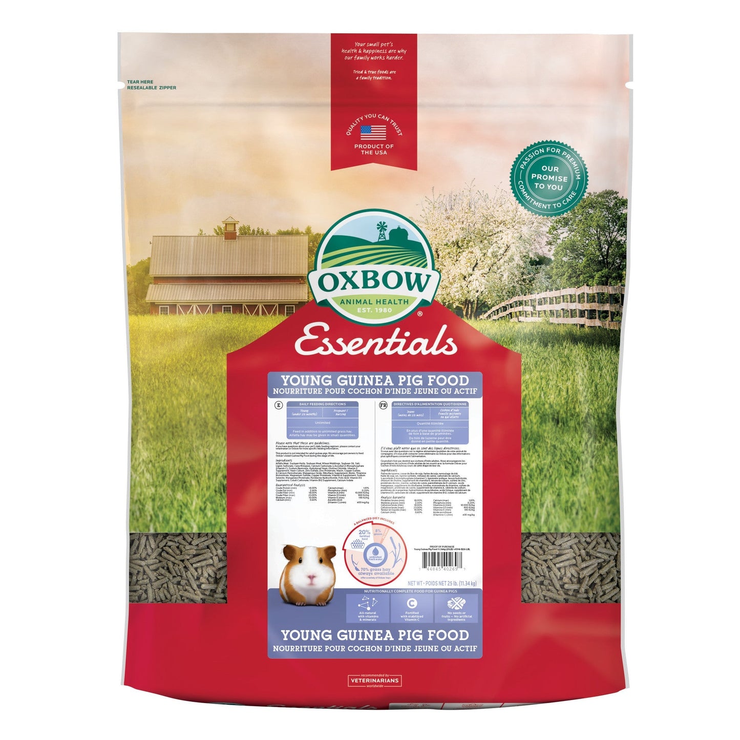 Oxbow Essentials - Ung marsvinmat