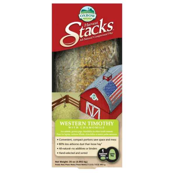 Oxbow Harvest Stacks Western Timothy med kamille 900g