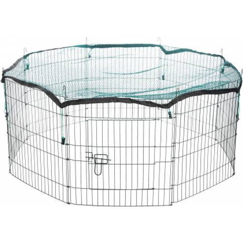 Trixie Outdoor løpegård med beskyttelsesnett Ø150x57cm