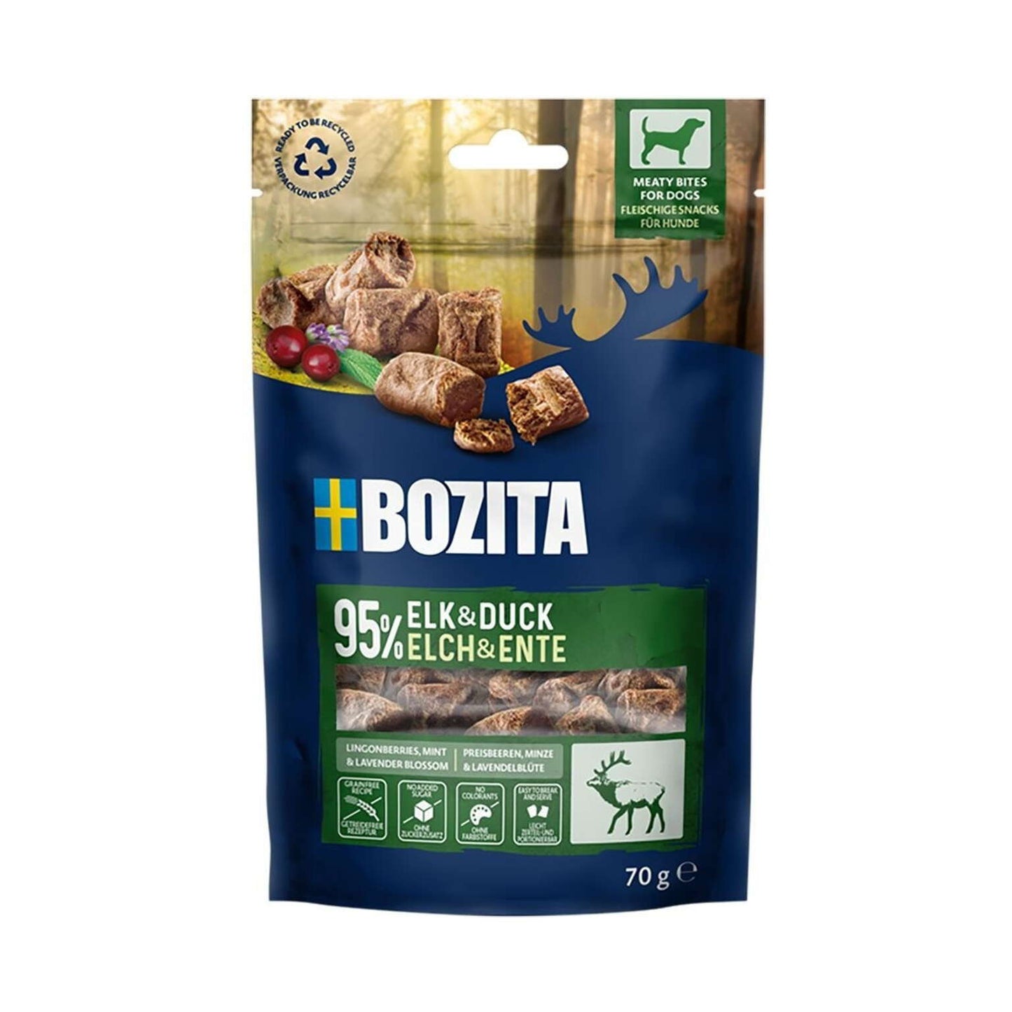 Bozita Snack Meaty Elg & And 70 g