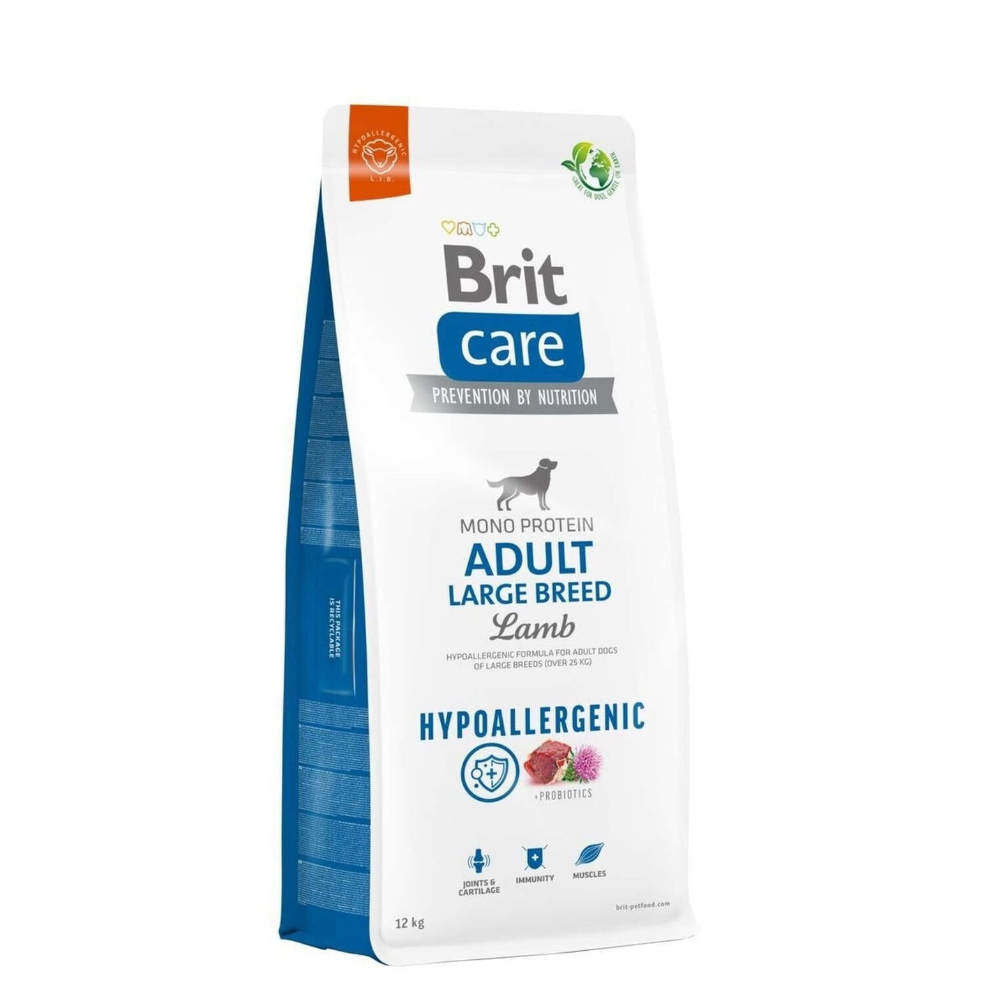 Brit Care Dog Adult Breed Hypoallergenic Lam 12kg