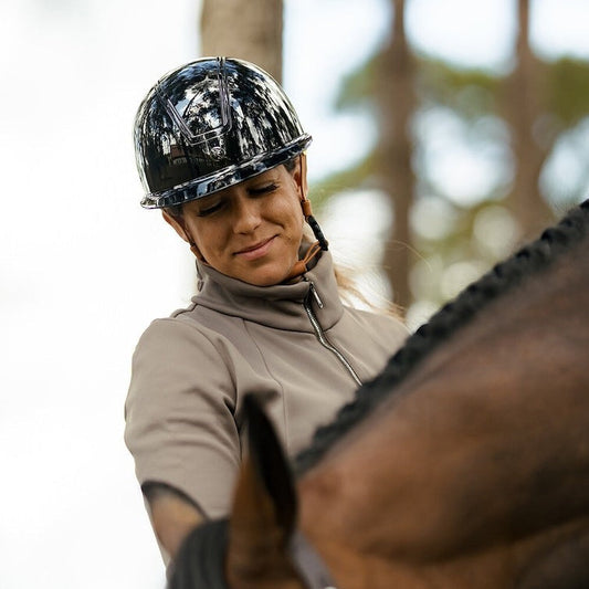 Hansbo Sport Mips Vision Shiny Gem Ridehjelm - Svart