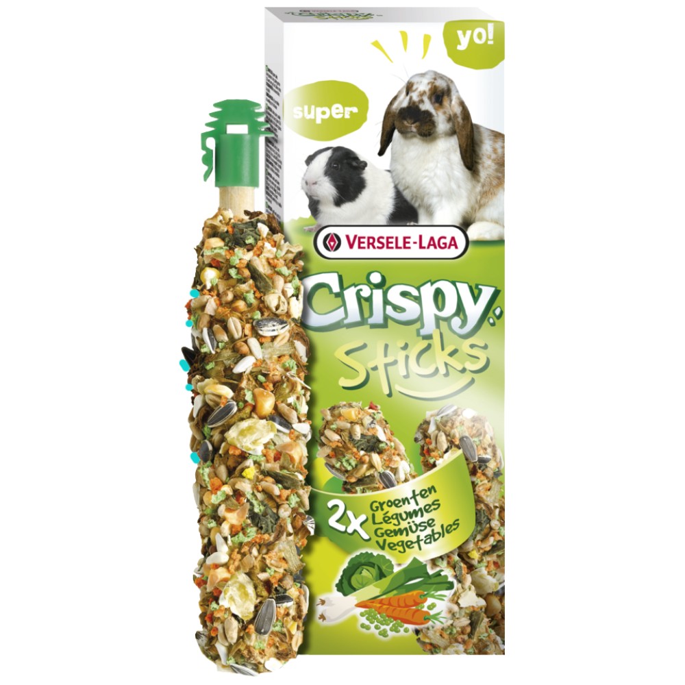 Imazo Versele-Laga Crispy Sticks Kanin/Marsvin Grønnsaker 2-pakning