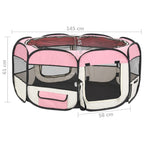 vidaXL Foldable Dog Yard with Carrying Case