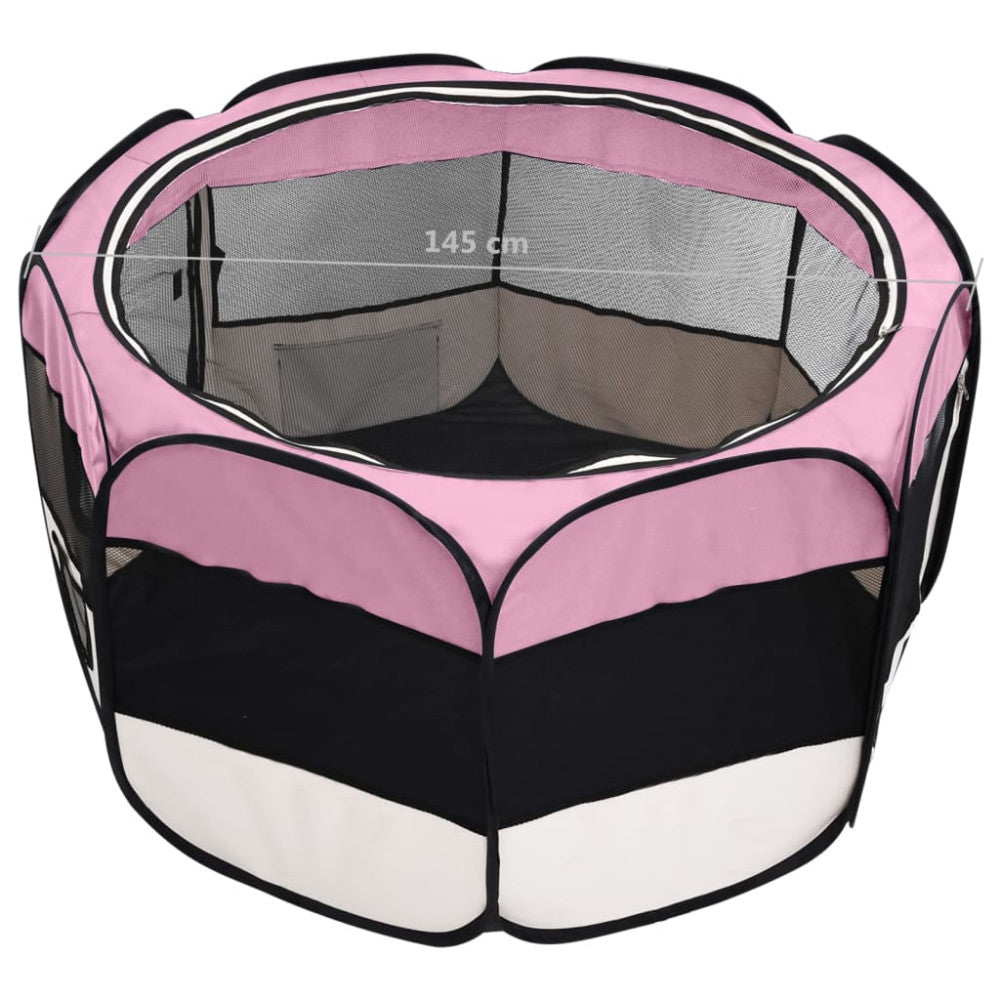 vidaXL Foldable Dog Yard with Carrying Case