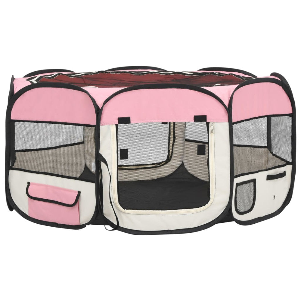 vidaXL Foldable Dog Yard with Carrying Case