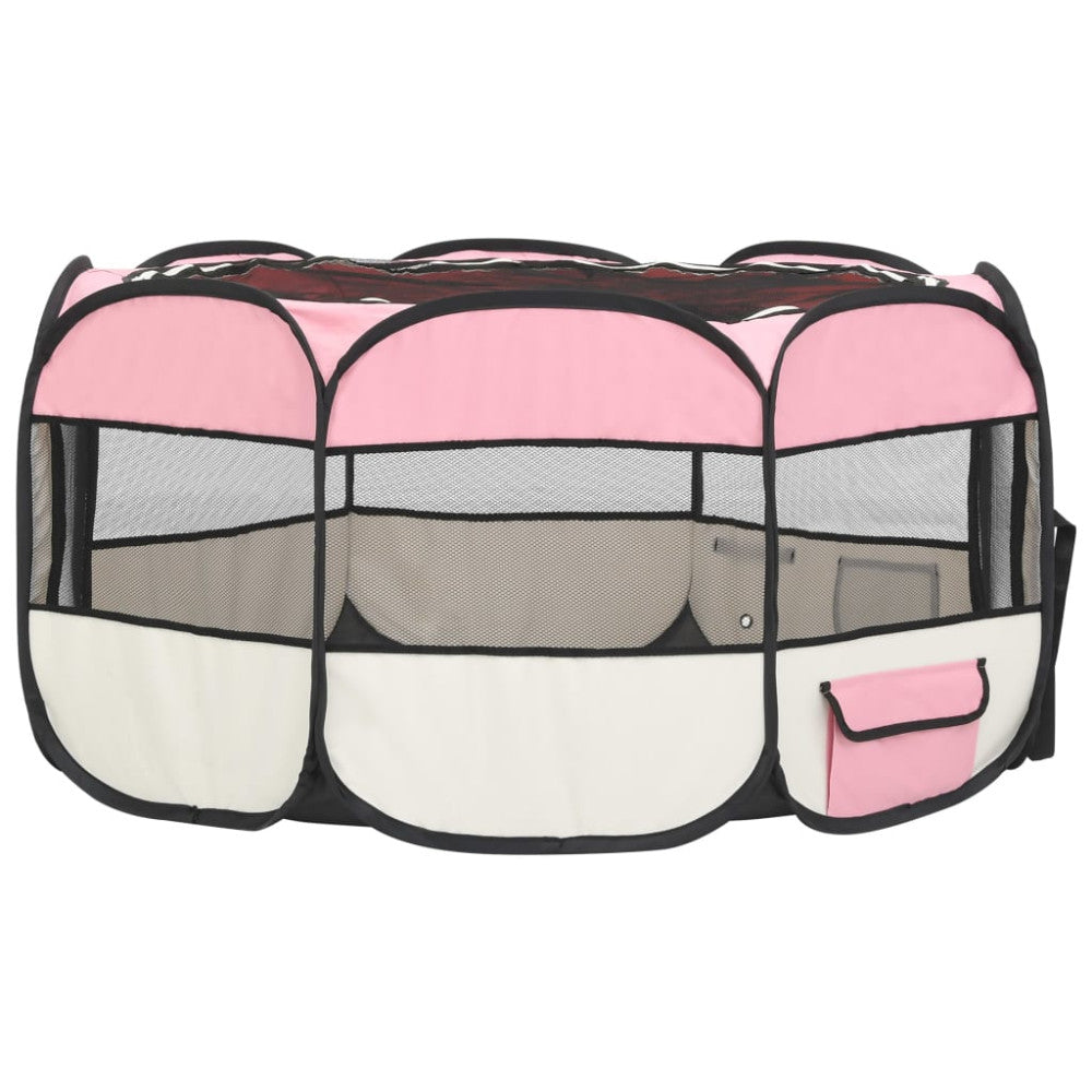 vidaXL Foldable Dog Yard with Carrying Case