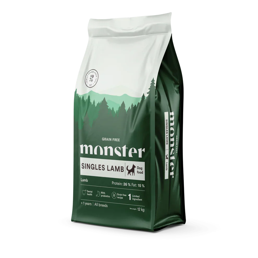 Monster Dog Grain Free Singles Lamb