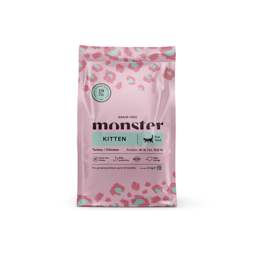 Monster Grain Free Chicken & Turkey Kitten 2kg