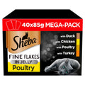 Sheba Fine Flakes Poultry Selection in Jelly 40 x 85 g