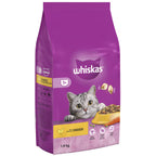 WHISKAS 1+ Adult Cat Dry Food Chicken 1,9 kg