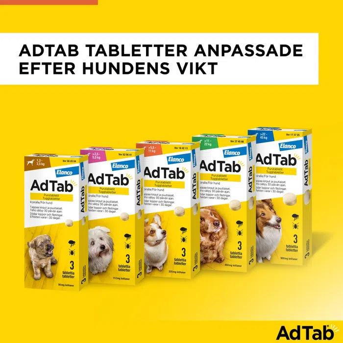 Elanco AdTab For Dogs 5.5-11kg 225mg 3pcs